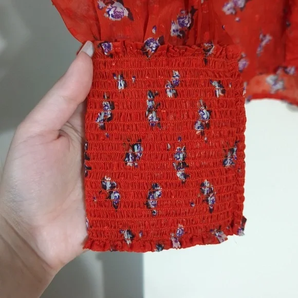 Free People Flowers In December Blouse - Picture 6 of 8